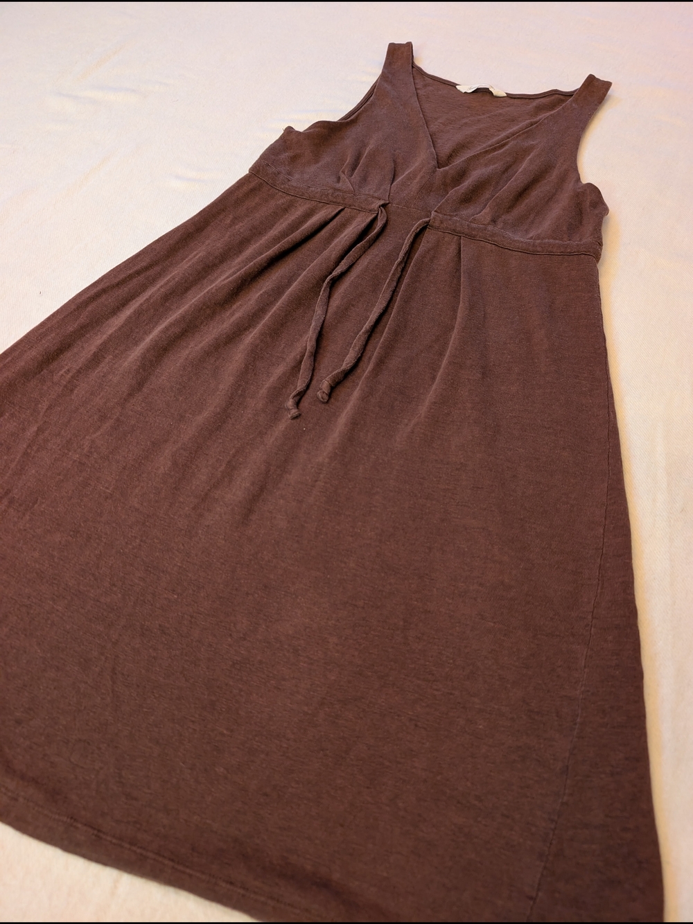 Linen Tommy Bahama Kailua Jersey Empire Dress in Kona Earth